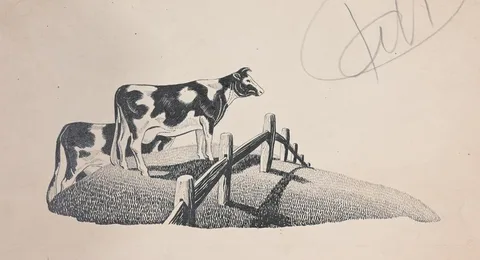 Andre Maurice Durenceau, Untitled, Ink on Drawing Board