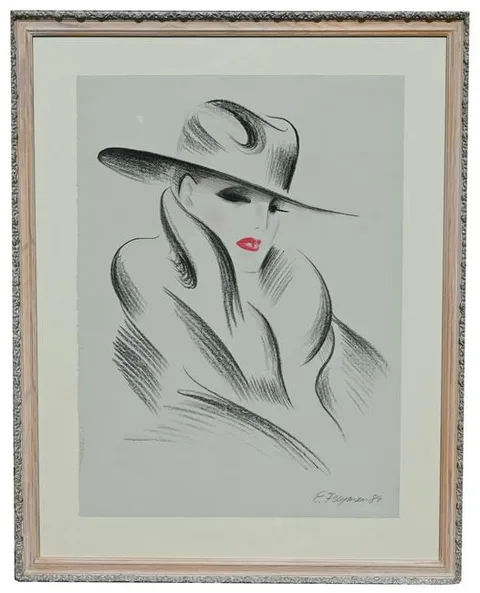 Erik Freyman, Untitled, Charcoal and Pastel on Paper