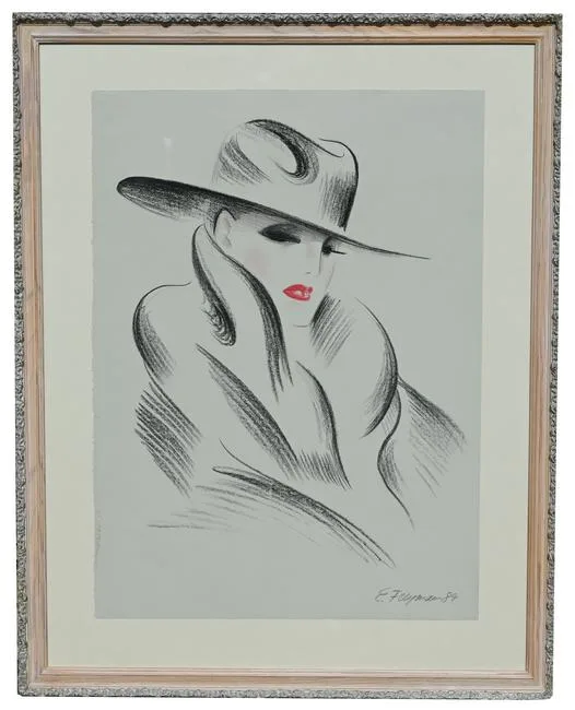 Untitled by Erik Freyman, Charcoal and Pastel on Paper, offered Dec 2022