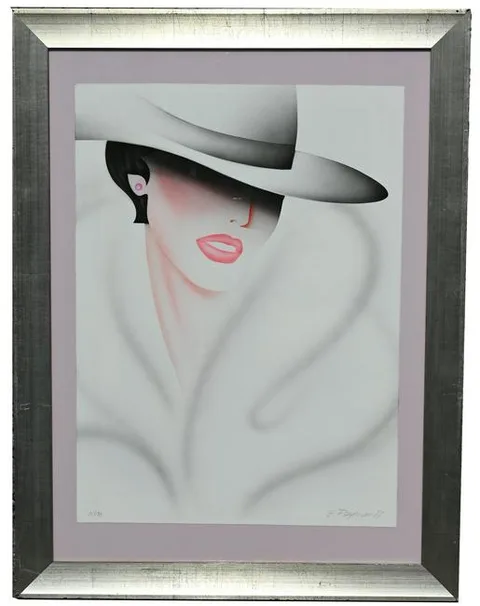 Erik Freyman, Fashion Lady, Color Lithograph