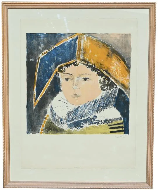 Harlequin by Guy Bardone, Color Lithograph, offered Dec 2022