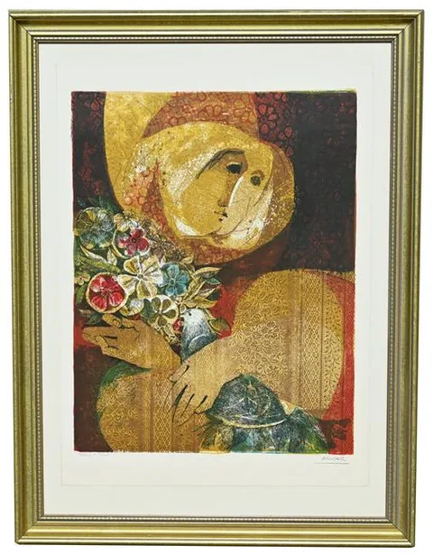 Sunol Alvar, Untitled, Color Lithograph