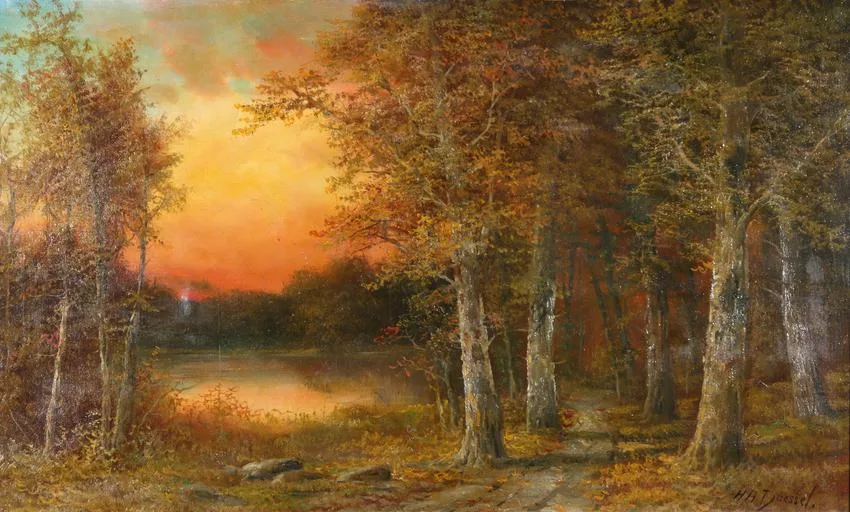 Untitled by Henry A Duessel, Oil on Canvas, sold Feb 2023