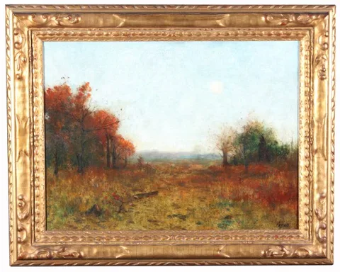 Albert Lorey Groll, Autumn, Oil on Board