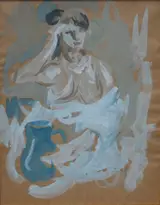 Gustav Likan, Woman with Vase