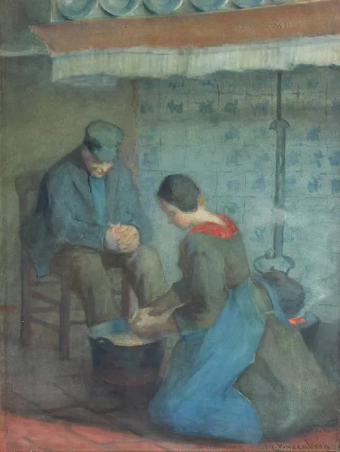 Untitled by Mary Vanderveer, Watercolor on Paper, sold Feb 2023