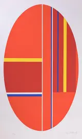 Ilya Bolotowsky, Scarlet Vertical Ellipse