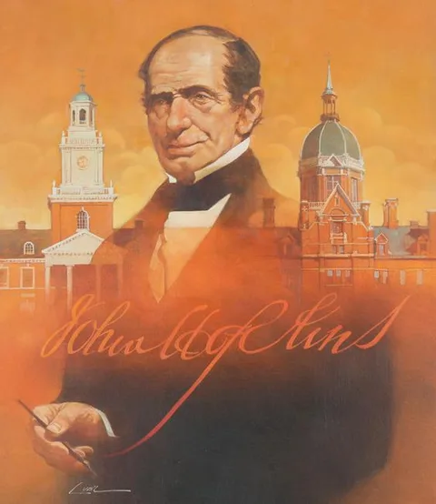 Dennis Lyall, Johns Hopkins, Oil on Canvasboard