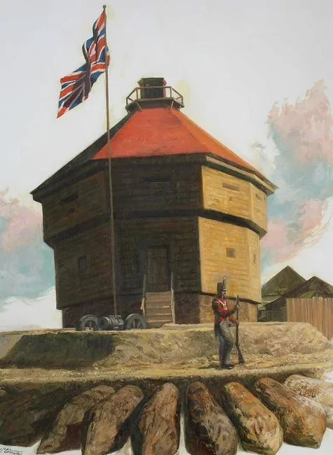 Fort Coteau-du-Lac by Shannon Stirnweis, Oil on Illustration Board, sold Feb 2023