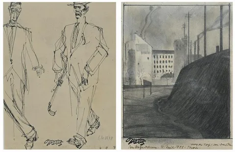 George Grosz, Untitled, Ink
