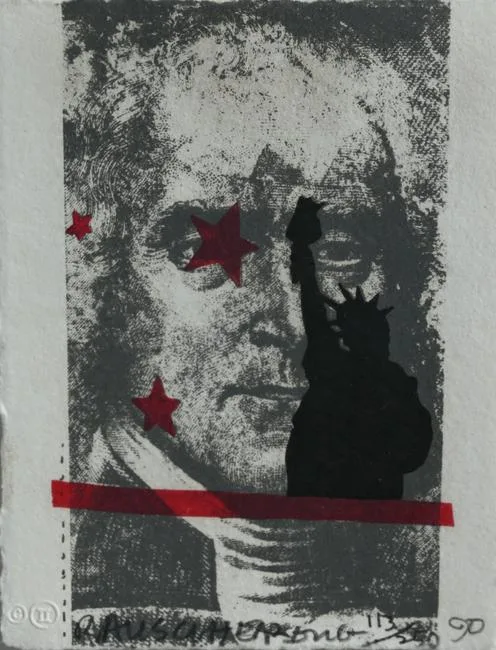Spackle by Robert Rauschenberg, color lithograph, offered Apr 2023
