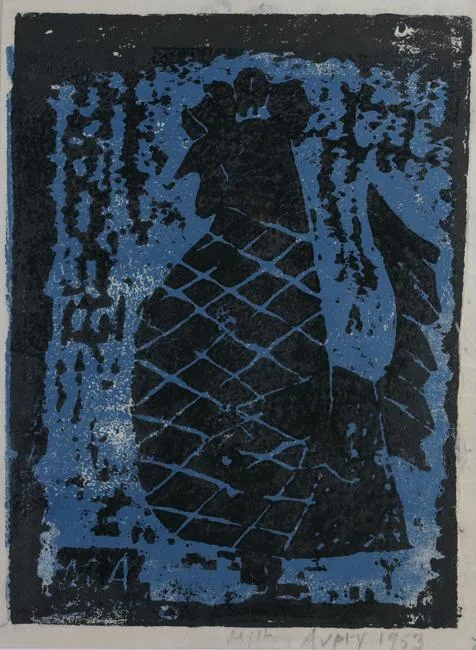 Rooster by Milton Avery, Color Woodcut, offered Apr 2023
