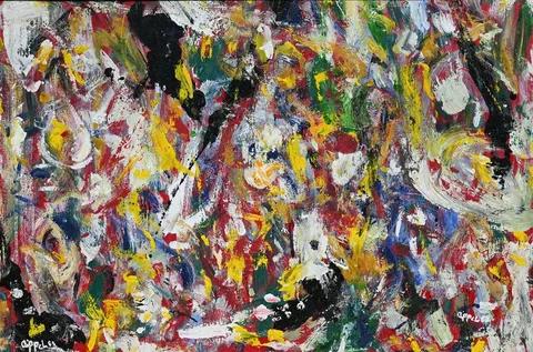 Karel Christiaan Appel, 1963 Tete Fleurie, Oil on board