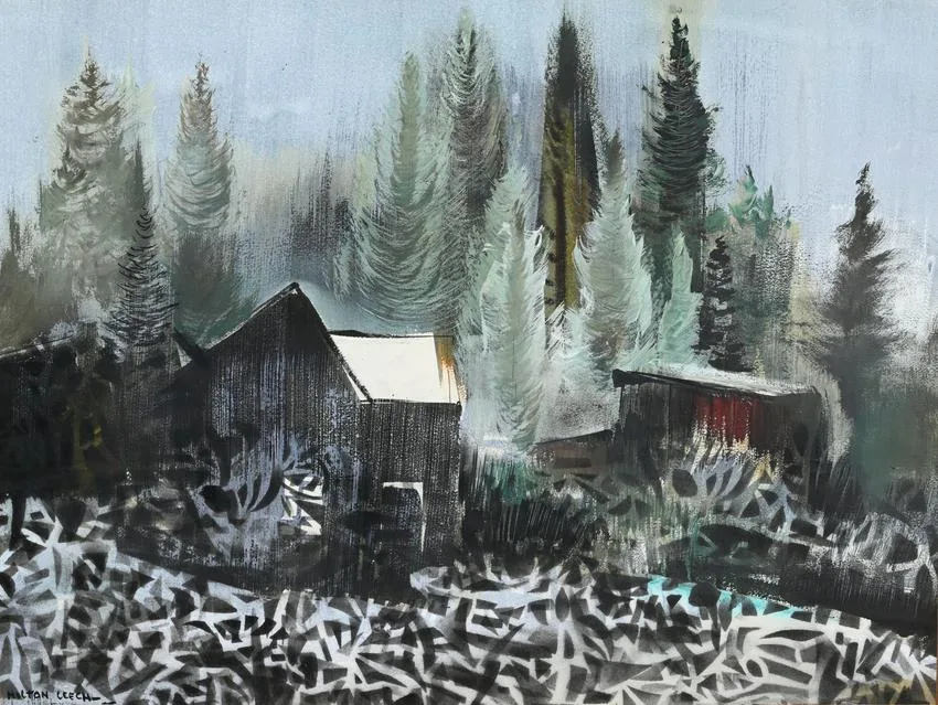 Overgrown by Hilton Leech, Watercolor & Gouache, sold Apr 2023