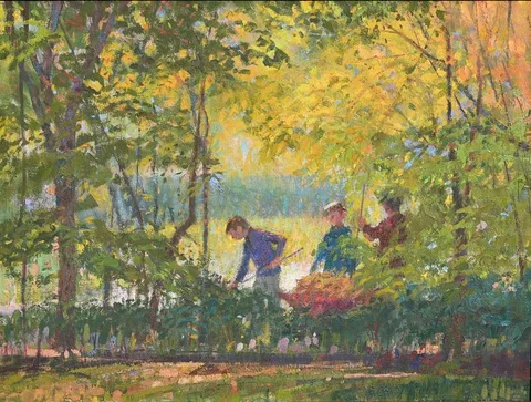 Edward Laning, Untitled, Oil on Canvas