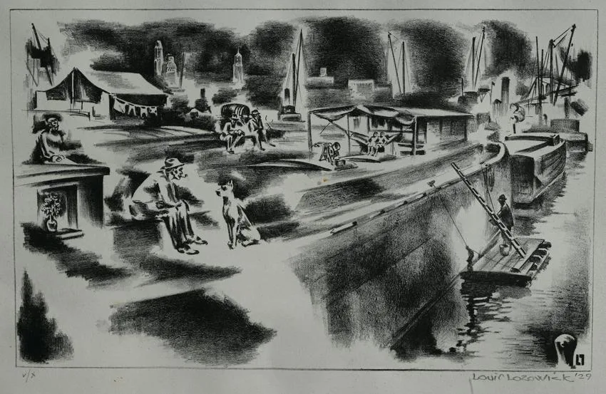 Untitled by Louis Lozowick, Lithograph on Paper, offered Apr 2023