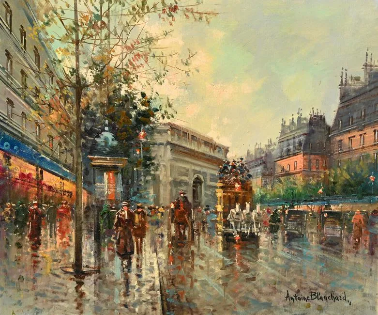 Arc du Triomphe by Antoine Blanchard, Oil on Canvas, offered Apr 2023