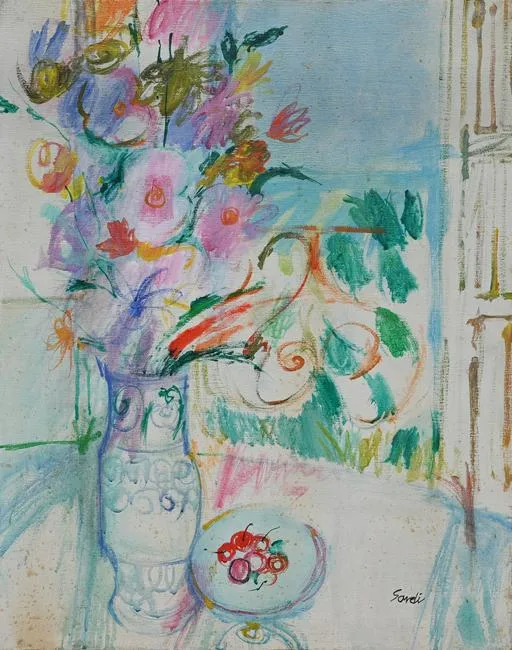 Jean Sardi, Still Life, Oil on Canvas