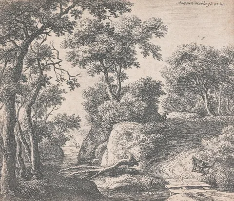 Untitled by Anthonie Waterloo, Etching, sold Apr 2023