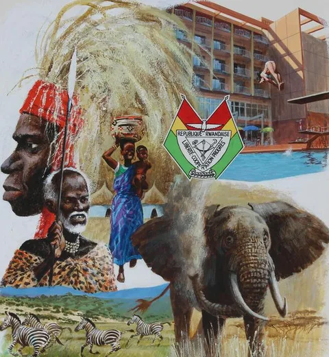Mel Crawford, Rwanda, Oil on Illustration Board
