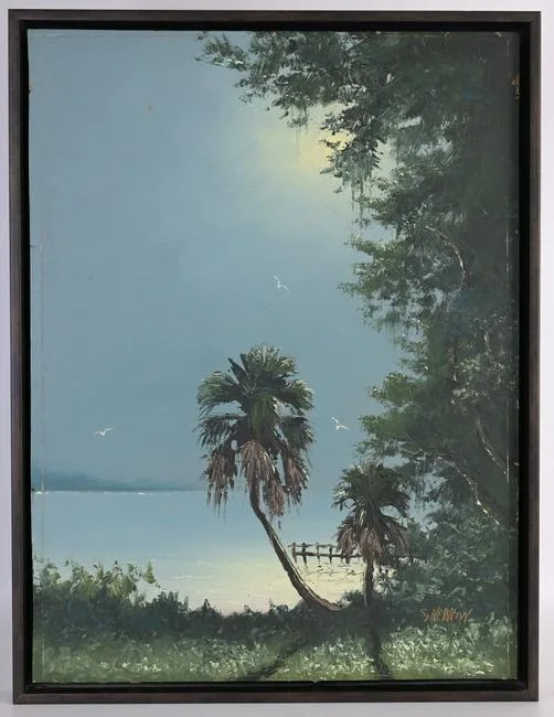 Untitled by Sam Newton, Oil on Board, sold Jun 2023