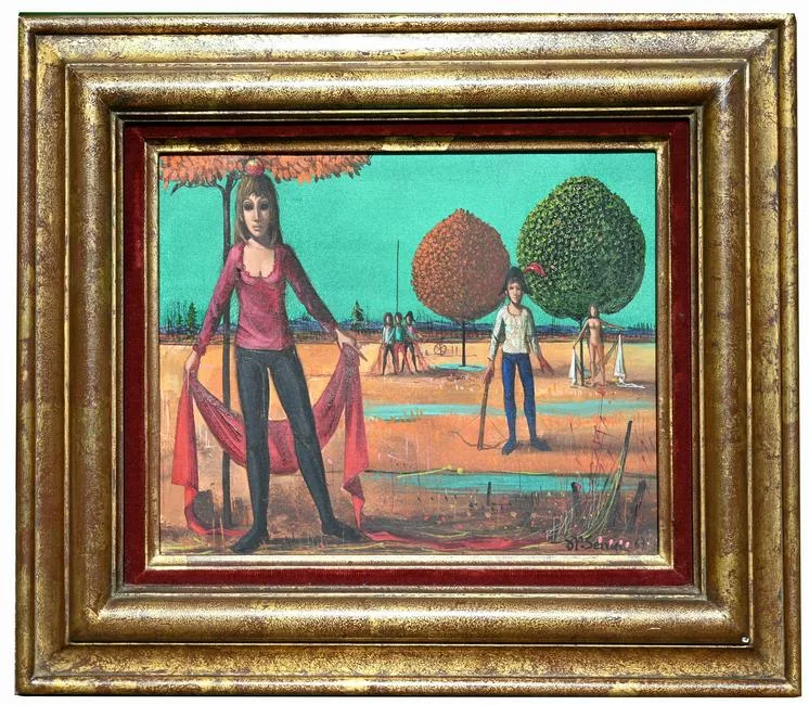 Untitled by Jean Pierre Serrier, Oil on Canvas, sold Jun 2023