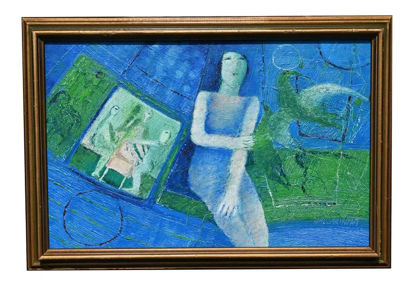 Untitled by Jindra Husáriková, Oil on Board, offered Jun 2023