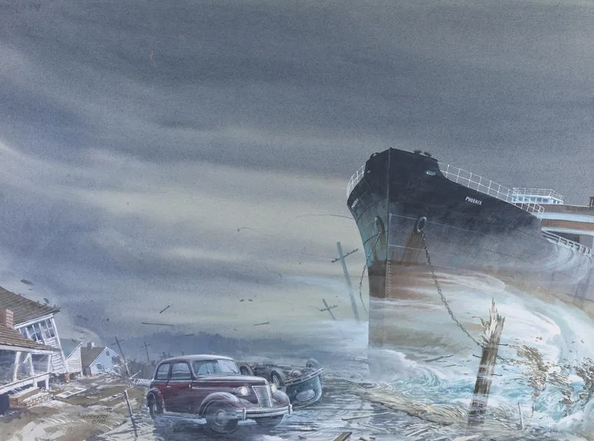 Tom Freeman, Hurricane, 1988, Watercolor on Paper