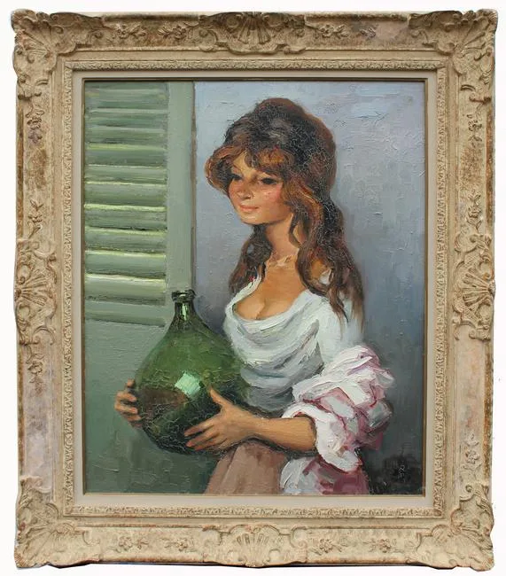 Pauline, la gitane by Marcel Dyf, 1965, Oil on Canvas, offered Jun 2023