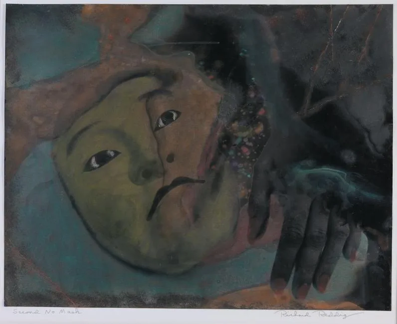 Second No Mask by Richard Reddig, print, offered Jun 2023