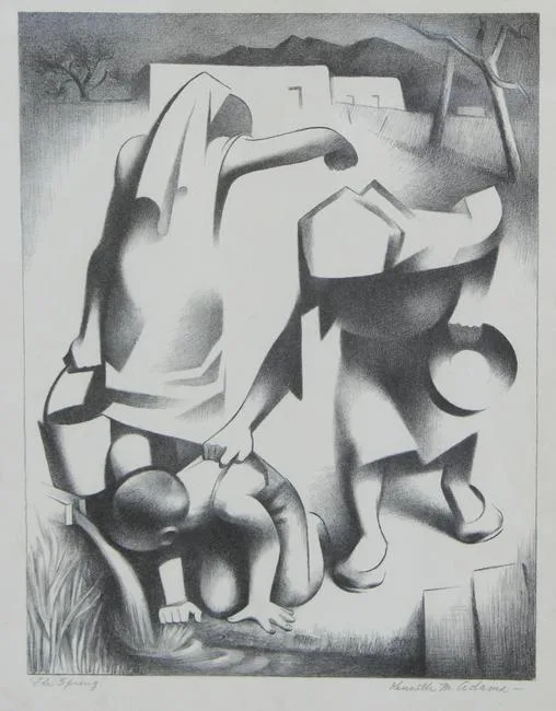 The Spring by Kenneth Miller Adams, Lithograph, offered Jun 2023
