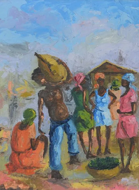 Untitled by Wilfrid Louis, Oil on Canvas, sold Jun 2023