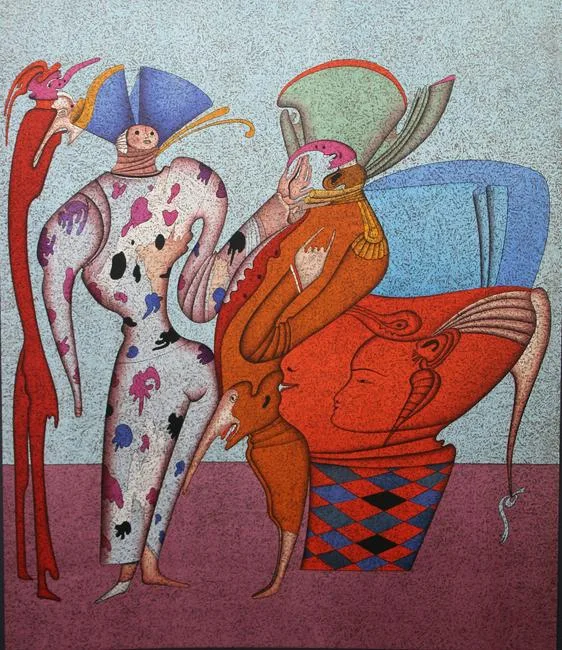 Untitled VII by Mihail Chemiakin, Color Lithograph, sold Jun 2023