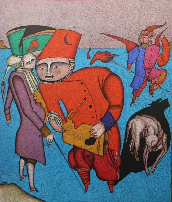 Untitled VIII by Mihail Chemiakin, Color Lithograph, sold Jun 2023