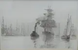 John Stobart, New York: East River Departure