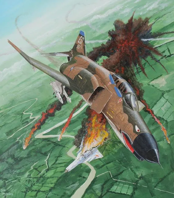 Curtiss P-40B Warhawk by Steve Ferguson, Acrylic on Cold Press Illustration Board, sold Jun 2023