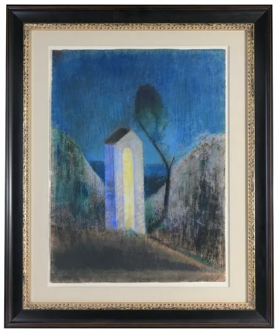 Joseph Stella, Italian Shrine, c. 1924, Pastel on Paper