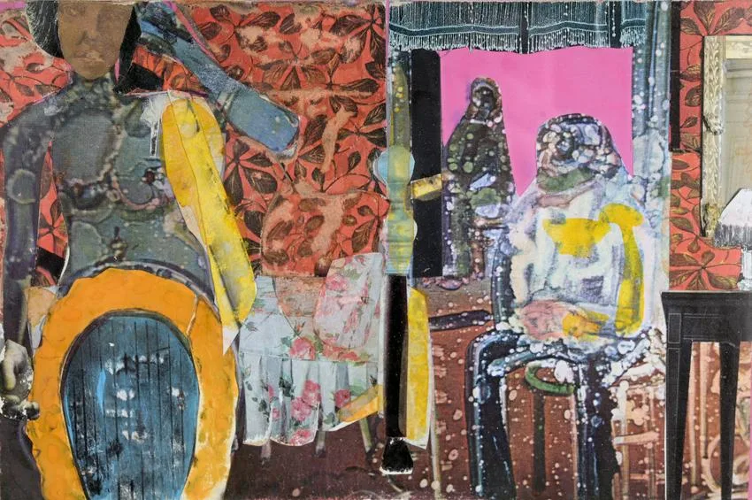 Romare Howard Bearden, Storyville Idyll, Mixed Media/Collage on Board