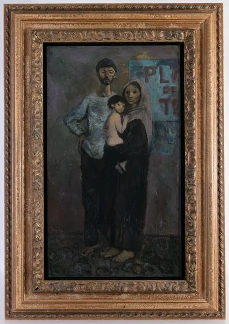 Ben Stahl, Portrait of a Family, 1972, Oil on Board