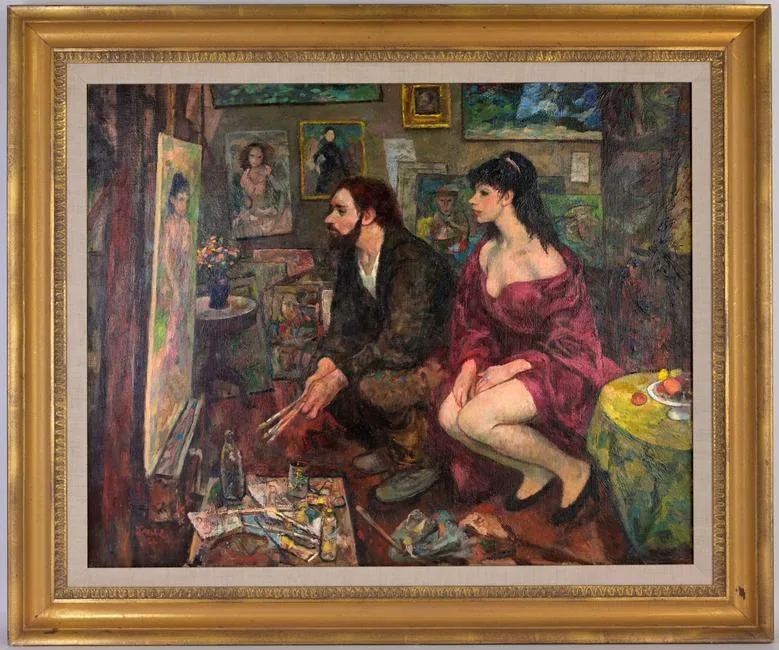 Rest Period by Ben Stahl, Oil on Canvas, offered Aug 2023