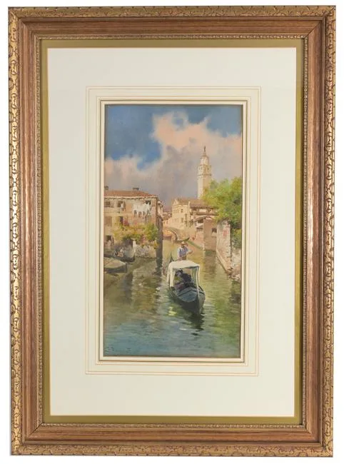 Untitled by Alberto Prosdocimi, Watercolor on Paper, sold Aug 2023