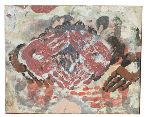 Sea Sign by Newton Stubbing, 1957, Oil on Canvas, sold Aug 2023