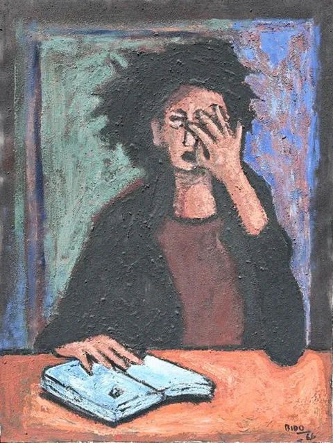 Soledad y Luz by Cándido Bidó, Oil on Canvas, sold Aug 2023