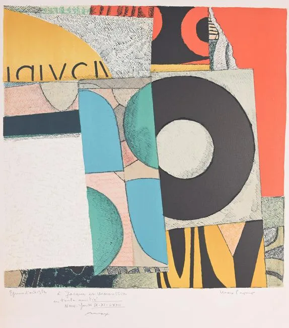Untitled by Max Papart, Color Lithograph, sold Aug 2023