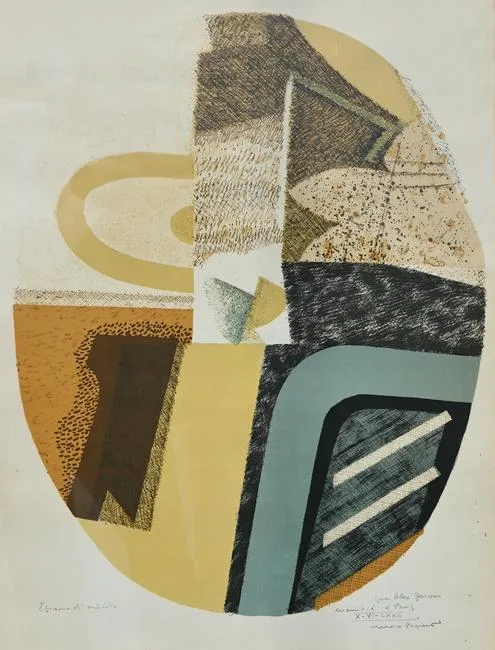 Untitled by Max Papart, Color Lithograph, sold Aug 2023