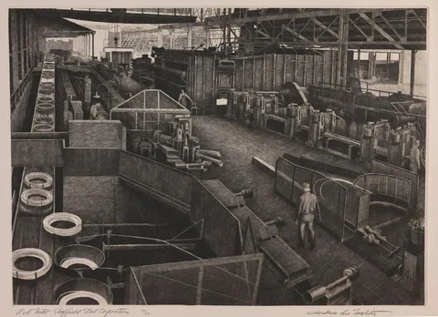 Jackson Lee Nesbitt, Rod Mill - Sheffield Steel Corporation, Etching