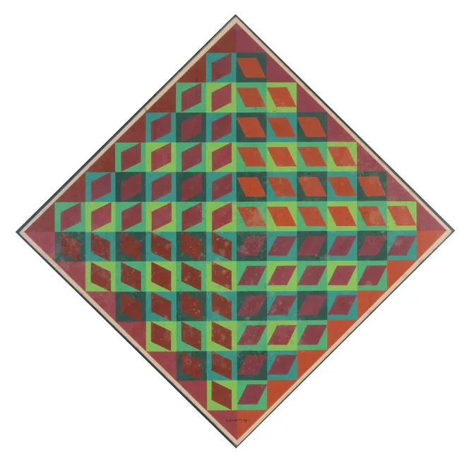 Banya by Victor Vasarely, 1964, Serigraph, offered Aug 2023