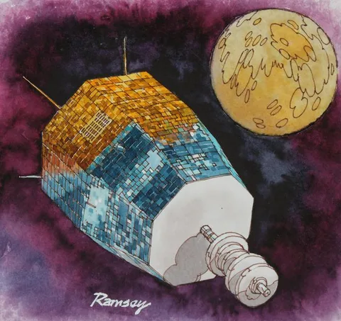 Bill Ramsey, Relay 1, Water Color on Cold Press Illustration Board