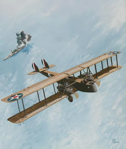 Steve Ferguson, Martin MB Series Airplane, Acrylic on Cold Press Illustration Board
