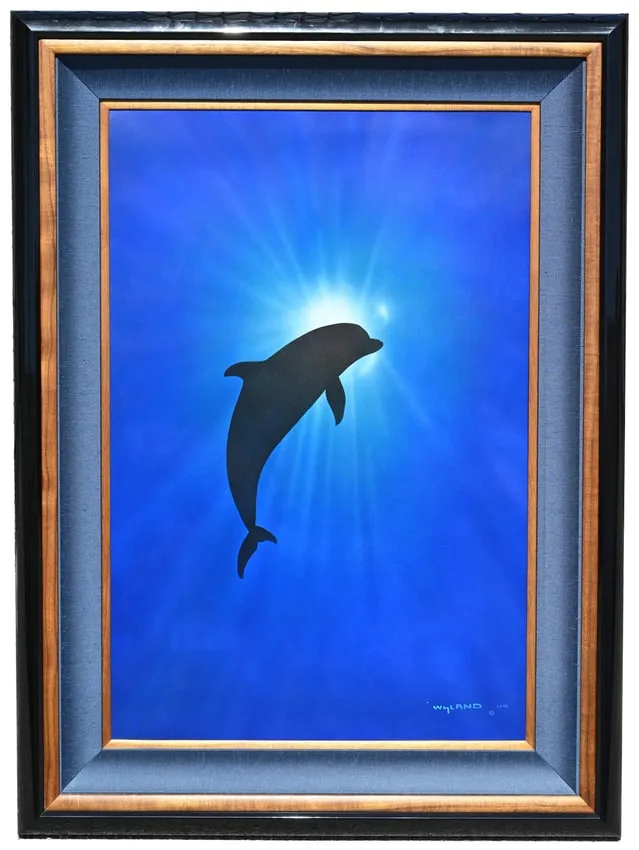 Robert Wyland, A Dolphin Day, Oil on Masonite